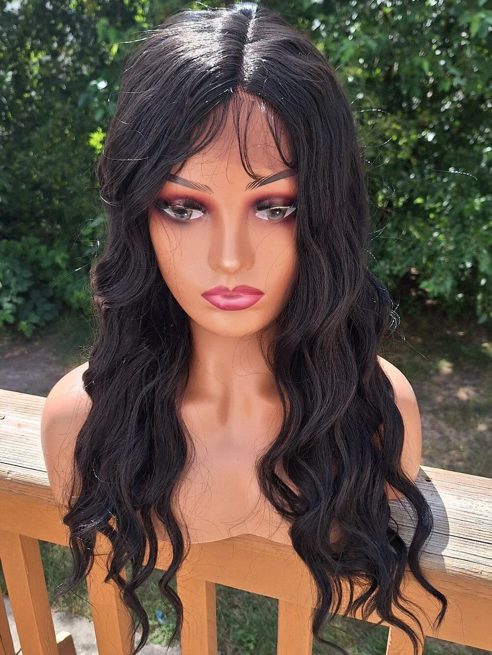 Black Wavy Lace Front Wig - Women Hair